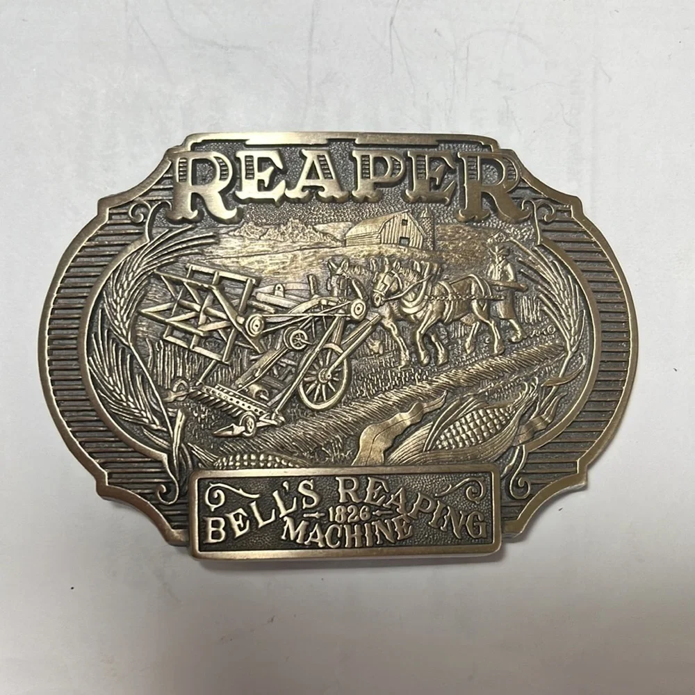 Belt Buckle solid brass First edition Harvesting